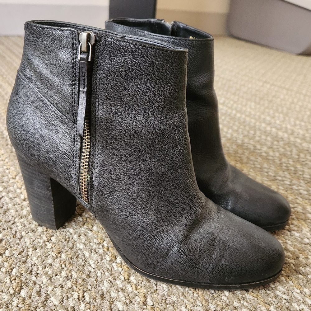 Cole Haan block heel ankle boots deep blue